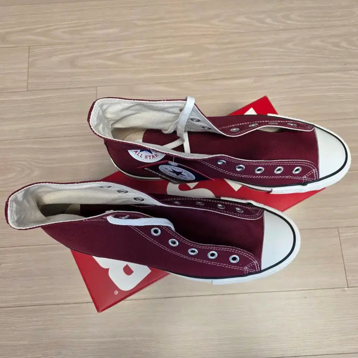 [BUNJANG] Converse J HI J OX 290 Burgundy Sneakers / 컨버스 제이하이 제이옥스 290 버건디