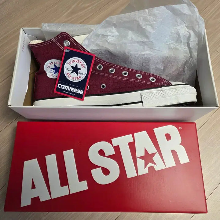 [BUNJANG] Converse J HI J OX 290 Burgundy Sneakers / 컨버스 제이하이 제이옥스 290 버건디