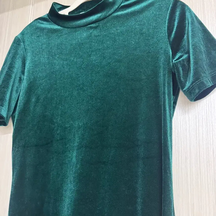 [BUNJANG] ZARA Velvet Short Sleeve Midi Dress / 자라 벨벳 반팔 원피스