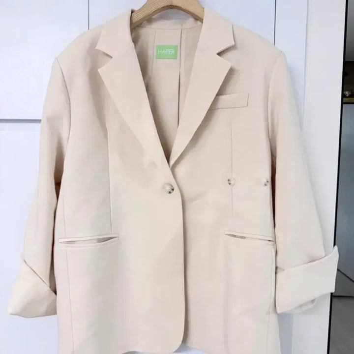 [SOLD OUT] 새상품 HAPER 하퍼 아이보리색 블레이저 자켓
