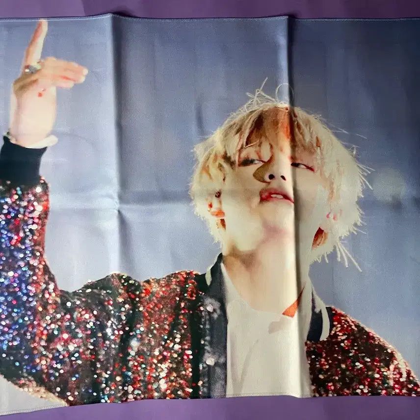 [BUNJANG] BTS V (Kim Taehyung) Reflective Slogan / 방탄소년단 BTS 김태형 뷔 V 슬로건 반사슬로건 반슬 미사용