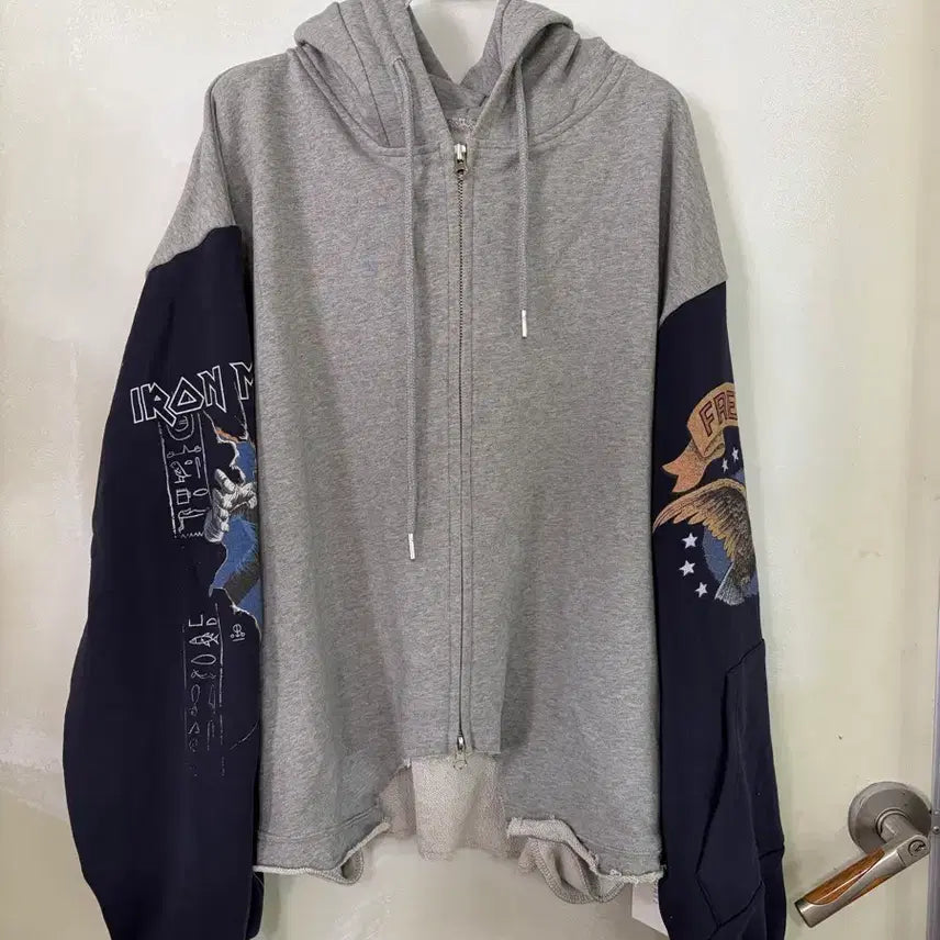 [BUNJANG] All Rights Martin Printed Hoodie Zip-up / 올라이츠마틴집업