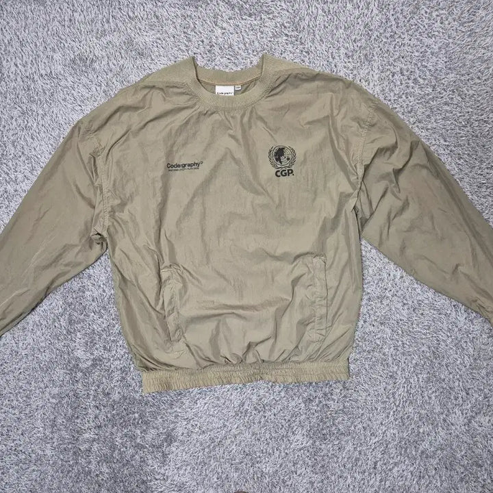 [BUNJANG] Code:Graphy Nylon Warm-Up Sweatshirt / 코드그라피 남성 나일론 웜업 맨투맨 M