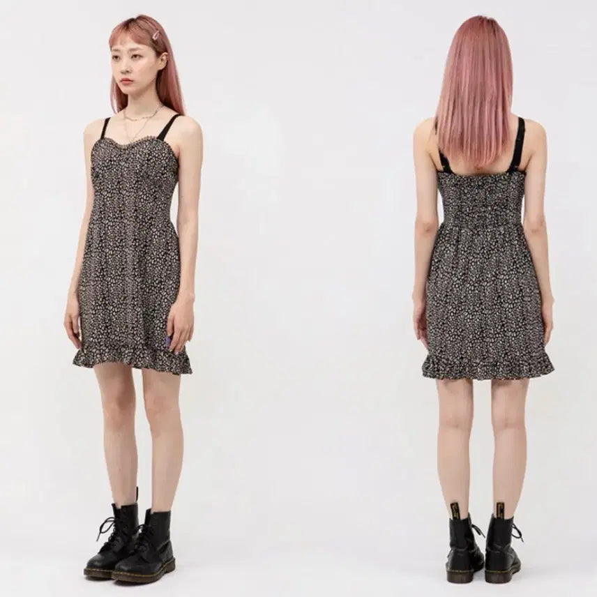 [BUNJANG] Running High Lace Point Sleeveless Mini Dress Black / 러닝하이 원피스 lace point sleeveless mini dres
