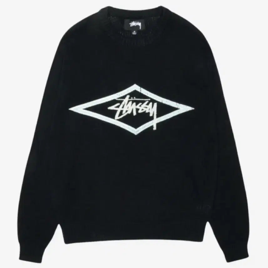 [BUNJANG] Stussy Surf Team Knit Black (Size M) / 스투시 서프 팀 니트 블랙