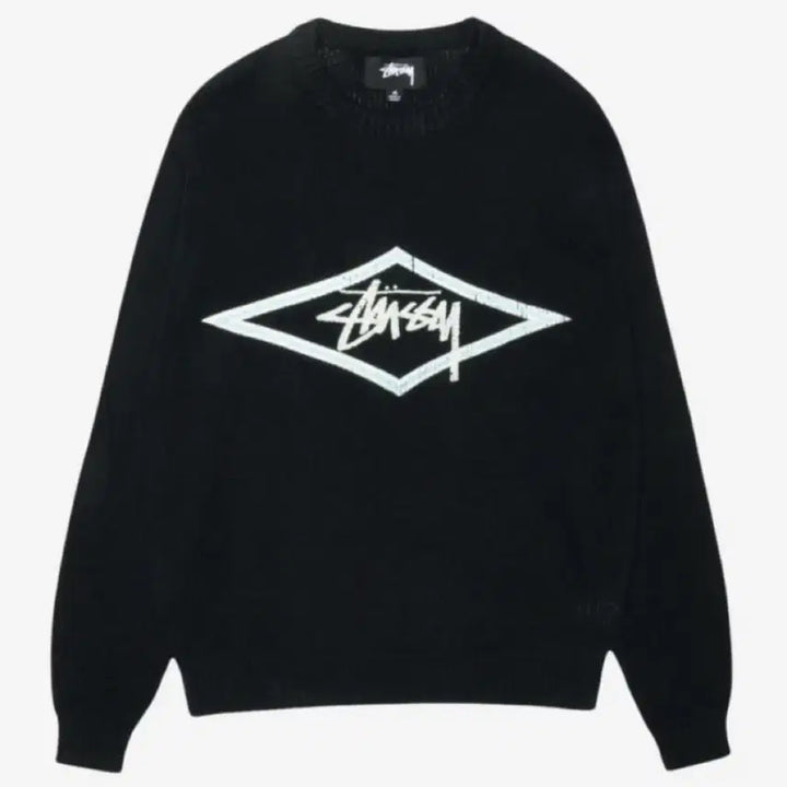 [BUNJANG] Stussy Surf Team Knit Black (Size M) / 스투시 서프 팀 니트 블랙