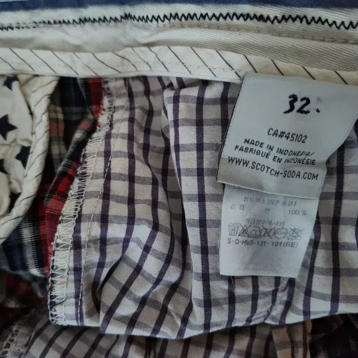 [BUNJANG] Scotch &amp; Soda Series Check Shorts / 스코치앤소다 시리즈 체크 반바지 32(serries)
