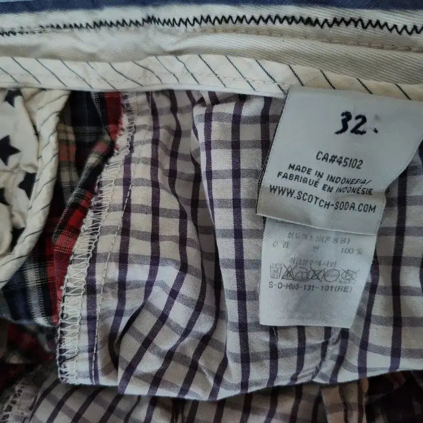 [BUNJANG] Scotch &amp; Soda Series Check Shorts / 스코치앤소다 시리즈 체크 반바지 32(serries)