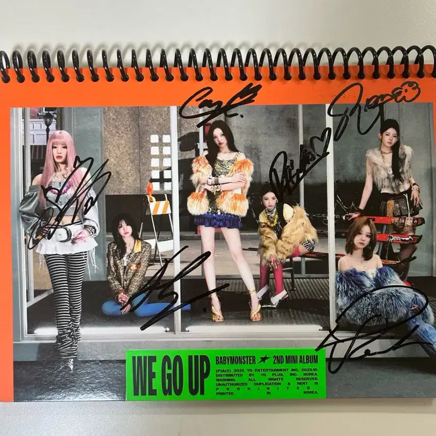 [BUNJANG] BABYMONSTER We Go Up Signed Album / BABYMONSTER We Go Up 사인 앨범