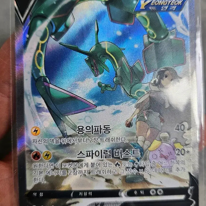 [BUNJANG] Rayquaza EX SR Card Set / 레쿠쟈 세트 (레쿠자sr. EX)