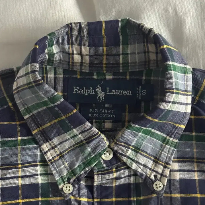[BUNJANG] Polo Ralph Lauren Big Shirt Check Shirt / [S] 폴로 랄프로렌 빅셔츠 체크 셔츠