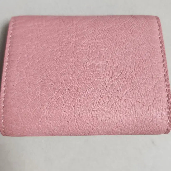 [BUNJANG] Pink Ostrich Leather Card Wallet with Snake Head Ornament / 핑크색 뱀 머리 장식 타조가죽 카드지갑(새상품 진짜가죽)