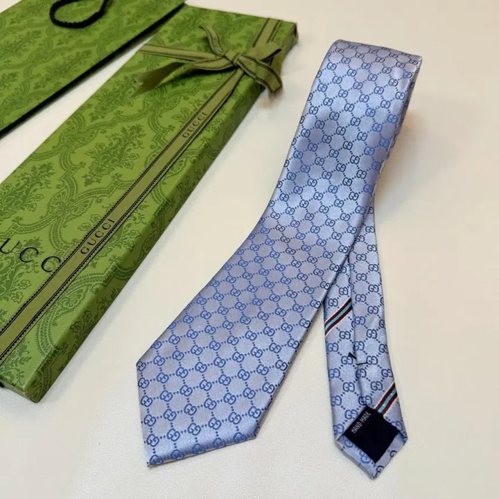 [BUNJANG] Gucci Sky Blue Tie / 구찌 하늘색 넥타이