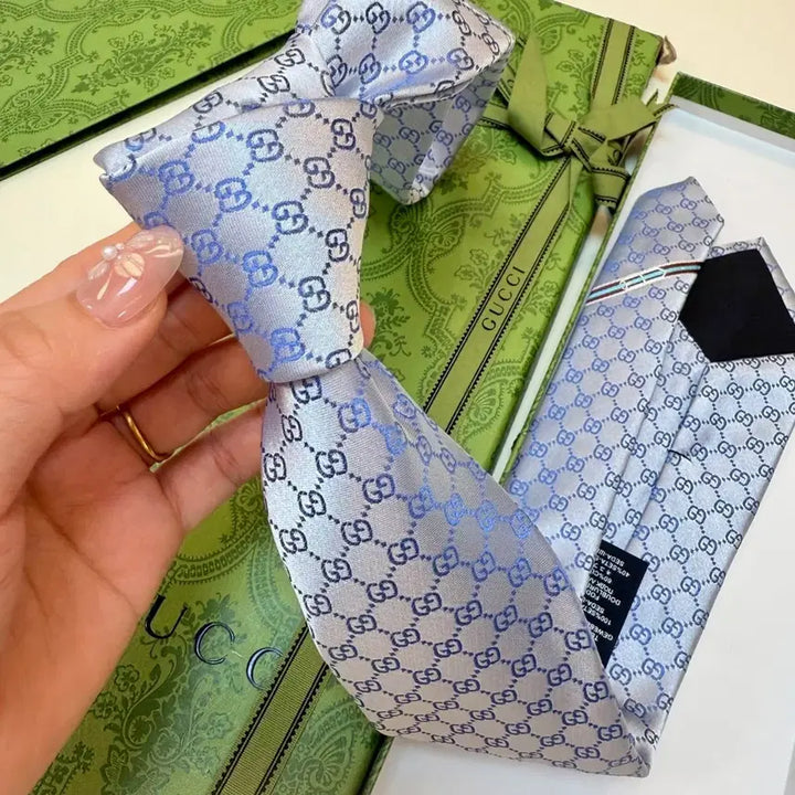 [BUNJANG] Gucci Sky Blue Tie / 구찌 하늘색 넥타이