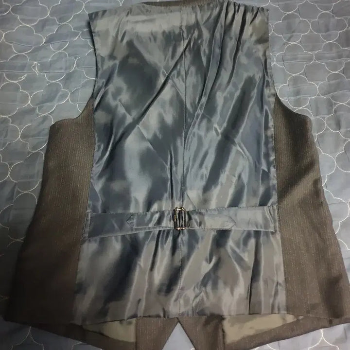 [BUNJANG] Trugen Striped Classic Vest Navy (100) / 트루젠 스트라이프 클래식 정장용 베스트 네이비 (100)