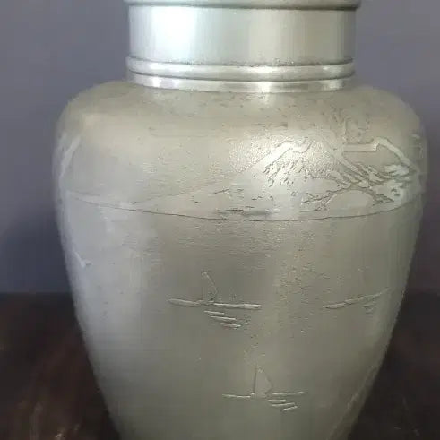 [BUNJANG] Antique Pewter Tea Caddy / 주석 차통(k-314)