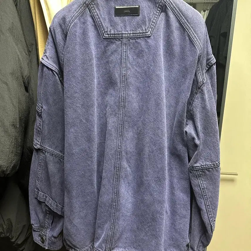 [BUNJANG] Juun.J Purple Denim Work Jacket / 준지 퍼플 데님 워크 자켓 50