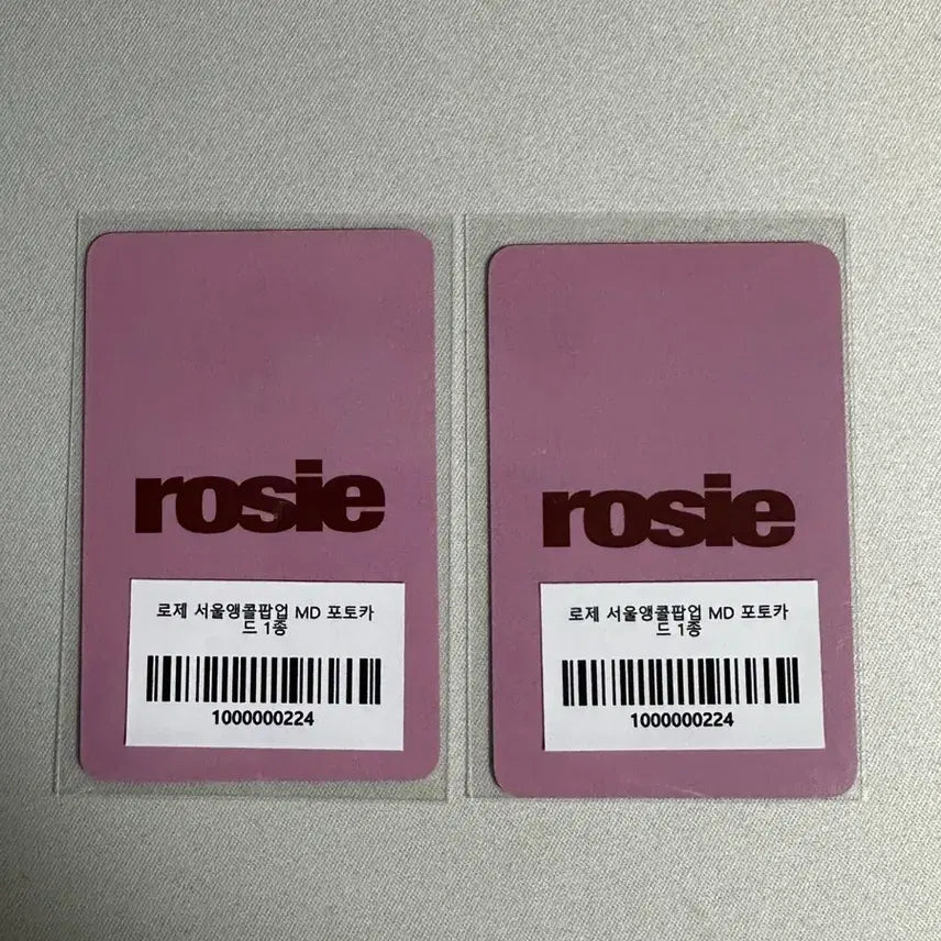 [BUNJANG] BLACKPINK Rosé Seoul Encore Pop-up Photocard / 블랙핑크 블핑 로제 서울앵콜팝업 MD 포토카드