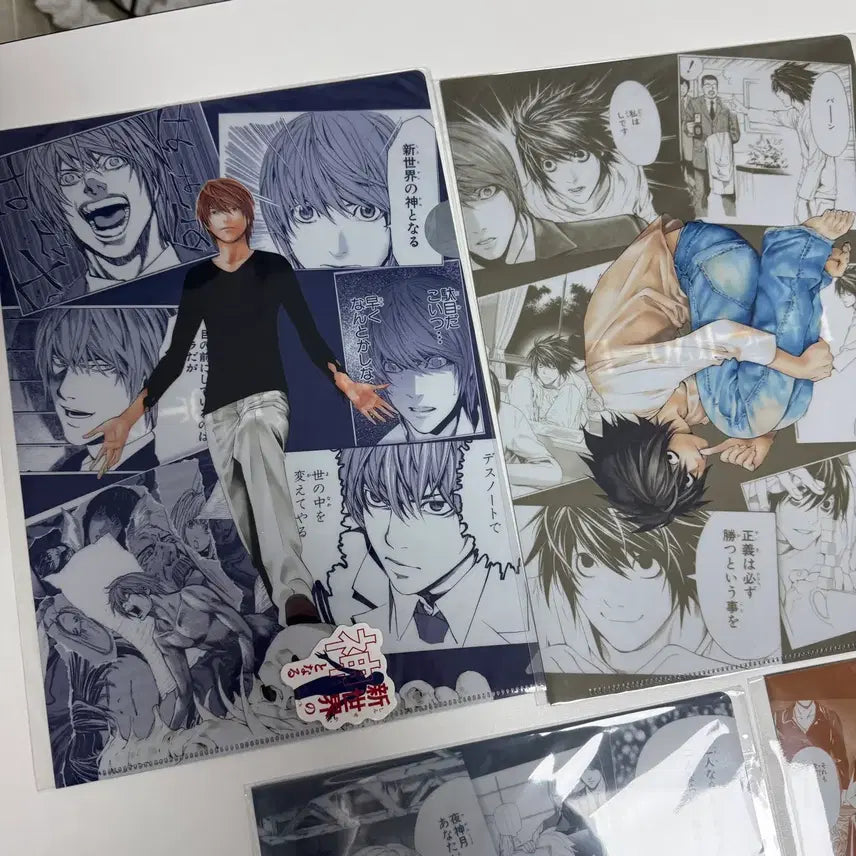 [BUNJANG] Death Note Clear File 7-Piece Set / 데스노트 클리어파일 굿즈 7종 세트