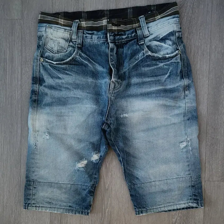 [BUNJANG] Vintage Washed Denim Shorts / 빈티지 워싱 데님 반바지
