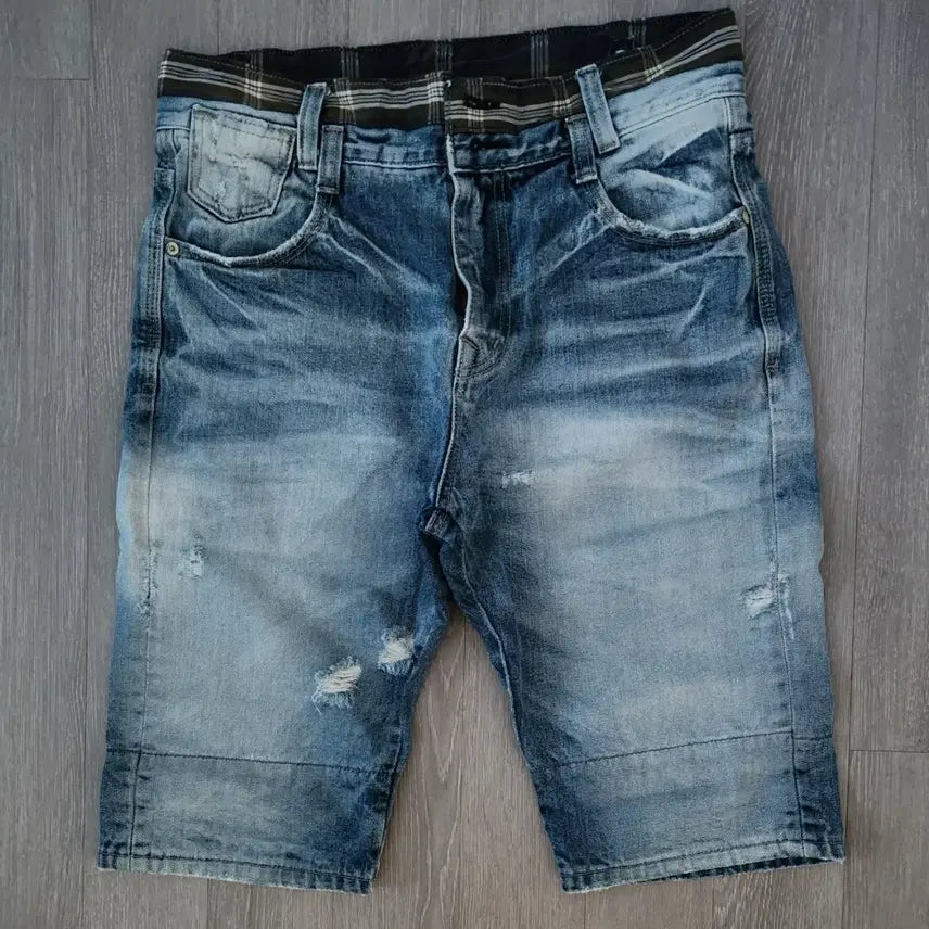 [BUNJANG] Vintage Washed Denim Shorts / 빈티지 워싱 데님 반바지