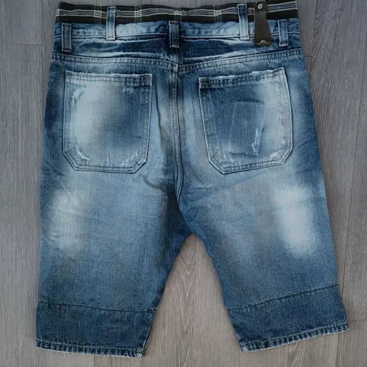 [BUNJANG] Vintage Washed Denim Shorts / 빈티지 워싱 데님 반바지