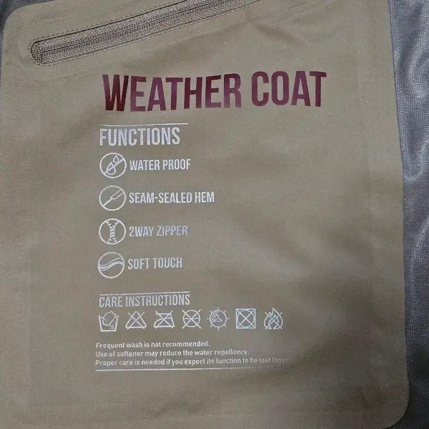 [BUNJANG] Kolon Sport Weather Coat Unisex Raincoat Windbreaker / 코오롱스포츠 웨더코트(레인코트) 바람막이 남녀공용 100 105 110