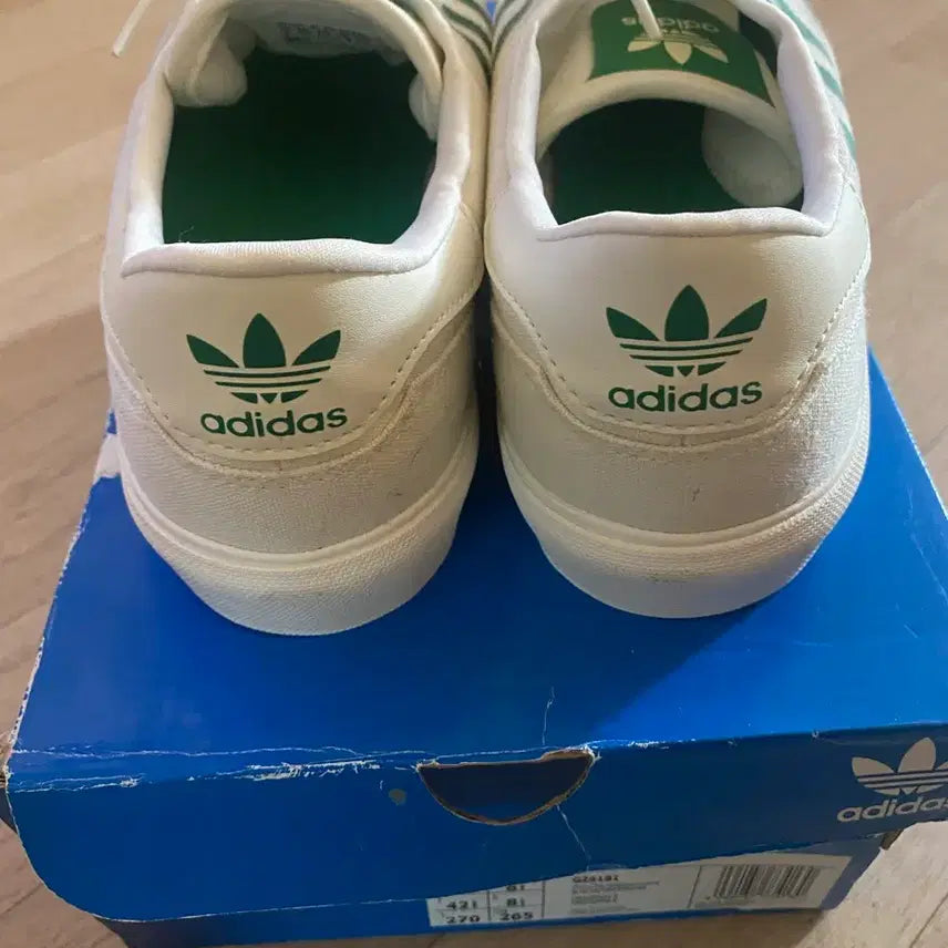 [BUNJANG] Adidas White Green Sneakers / 아디다스 화이트 그린 스니커즈