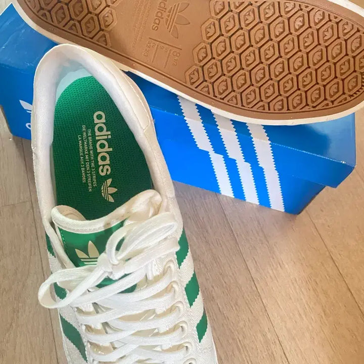 [BUNJANG] Adidas White Green Sneakers / 아디다스 화이트 그린 스니커즈