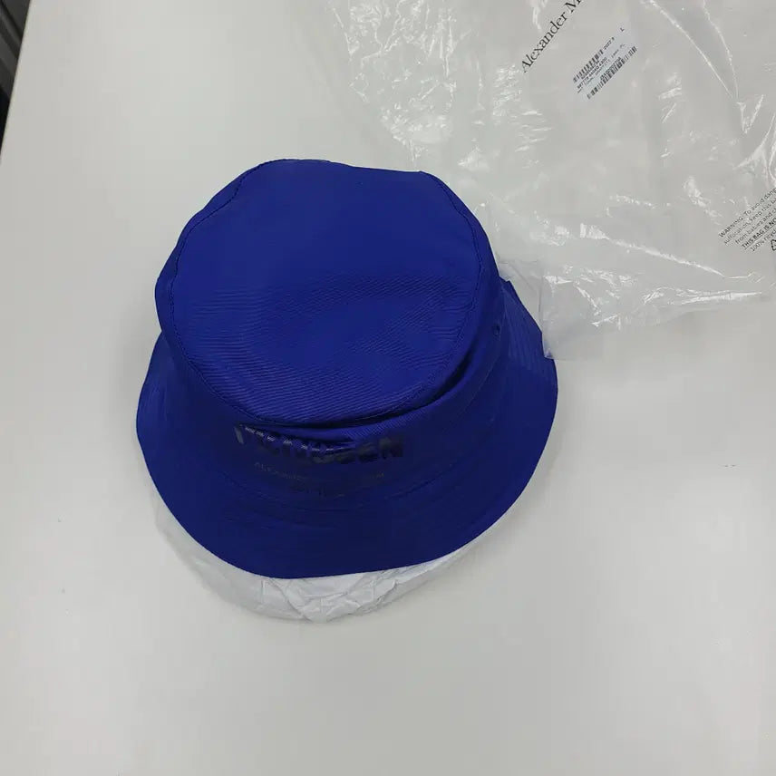 [BUNJANG] Alexander McQueen Bucket Hat Blue Size M / 알렉산더맥퀸 버킷햇 블루 사이즈M