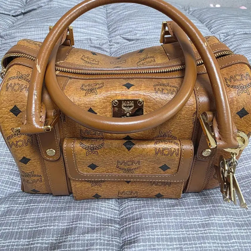 [BUNJANG] MCM Visetos Boston Bag / MCM 비세토스 보스턴백