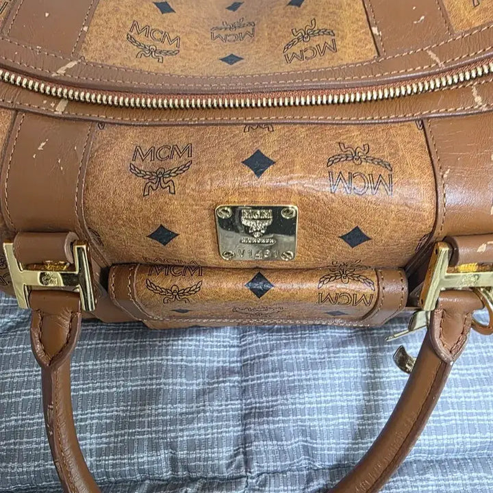 [BUNJANG] MCM Visetos Boston Bag / MCM 비세토스 보스턴백
