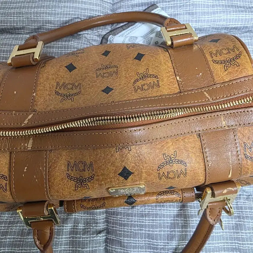 [BUNJANG] MCM Visetos Boston Bag / MCM 비세토스 보스턴백