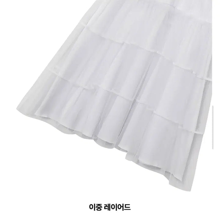 [SOLD OUT] (택채새상품)베티붑 레이스 레이어드 프릴 미니 원피스 화이트 F