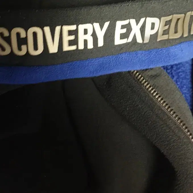 [BUNJANG] Discovery Expedition Bonded Fleece Hoodie Dark Navy (110) / 디스커버리 익스페디션 본딩 플리스 후드집업 다크네이비 (110)