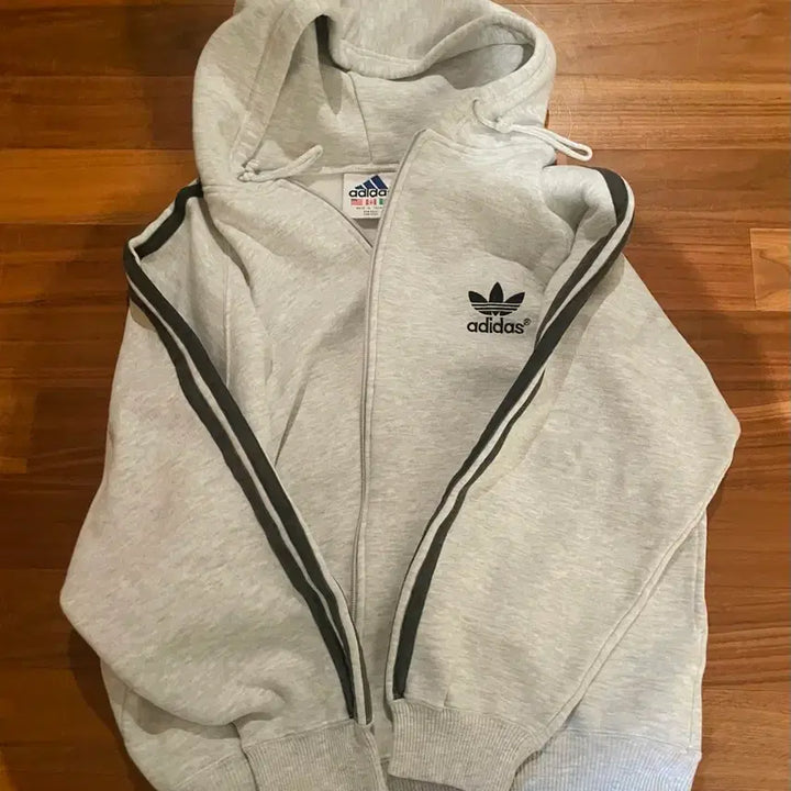 [BUNJANG] Adidas Fleece Lined Hoodie / 아디다스 기모 후드 집업
