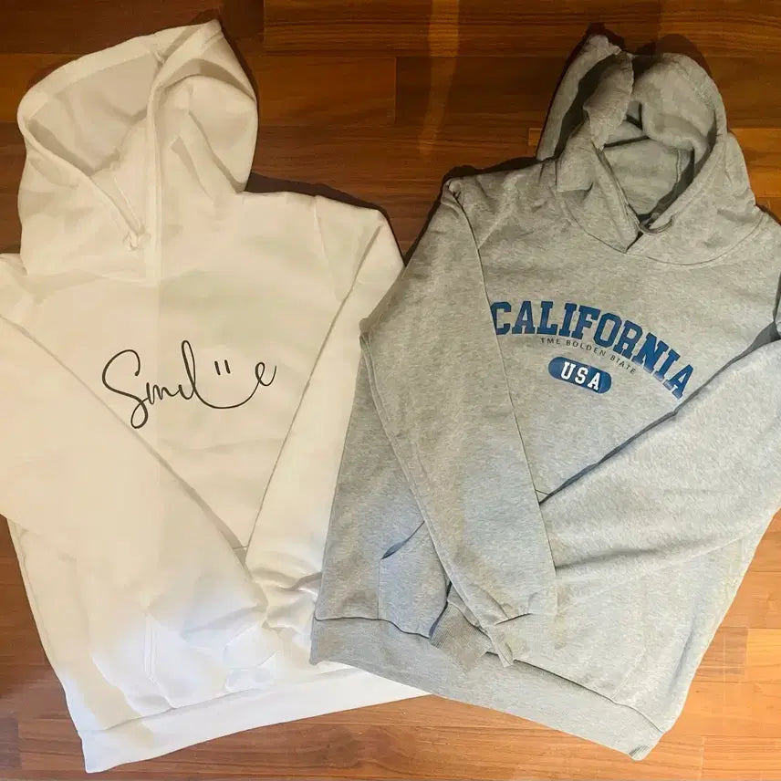 [BUNJANG] Bundle Set (M-L) New Condition Hooded Sweatshirts / 기모 후드티 2개 일괄 (M~L) (새상품)