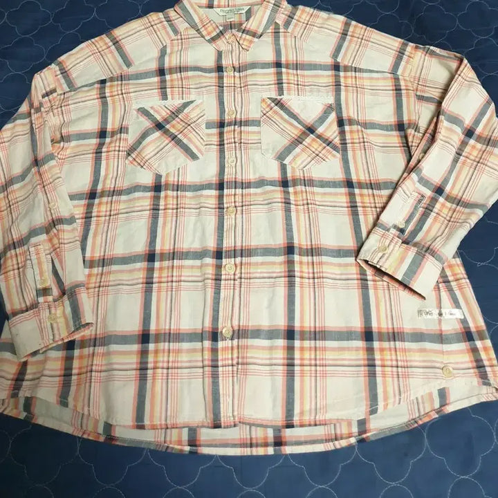 [BUNJANG] Thursday Island Lace Double Pocket Classic Check Shirt (S) / (빈티지) 써스데이아일랜드 레이스 더블포켓 클래식체크 셔츠 (S)