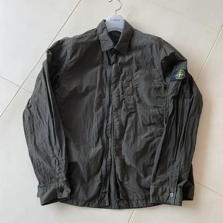 [BUNJANG] Stone Island Nylon Metal Shirt Jacket XL / 스톤아일랜드 18ss 나일론 메탈 셔츠 자켓 xl 카키 올리브