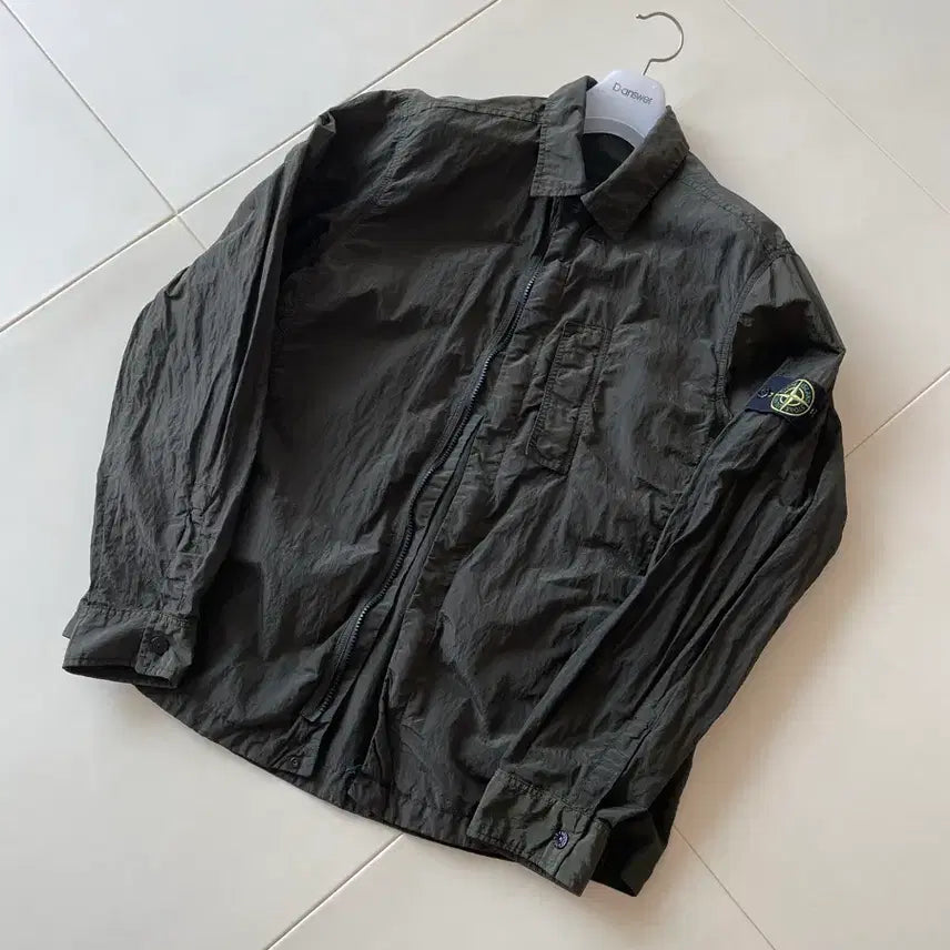[BUNJANG] Stone Island Nylon Metal Shirt Jacket XL / 스톤아일랜드 18ss 나일론 메탈 셔츠 자켓 xl 카키 올리브