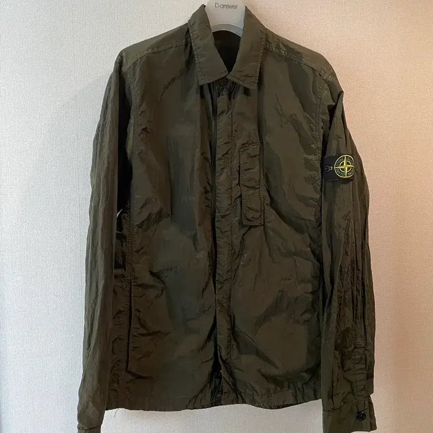 [BUNJANG] Stone Island Nylon Metal Shirt Jacket XL / 스톤아일랜드 18ss 나일론 메탈 셔츠 자켓 xl 카키 올리브