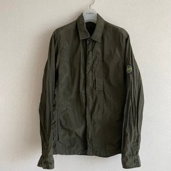 [BUNJANG] Stone Island Nylon Metal Shirt Jacket XL / 스톤아일랜드 18ss 나일론 메탈 셔츠 자켓 xl 카키 올리브