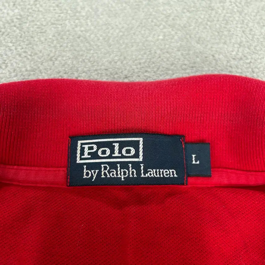 [BUNJANG] Polo Ralph Lauren Red Long Sleeve Polo Shirt / 폴로 랄프로렌 레드 긴팔 카라티