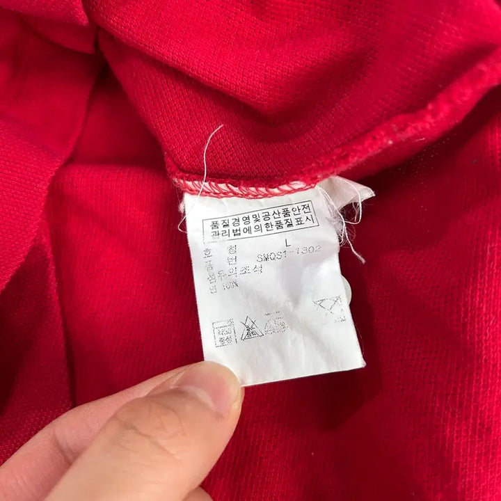 [BUNJANG] Polo Ralph Lauren Red Long Sleeve Polo Shirt / 폴로 랄프로렌 레드 긴팔 카라티