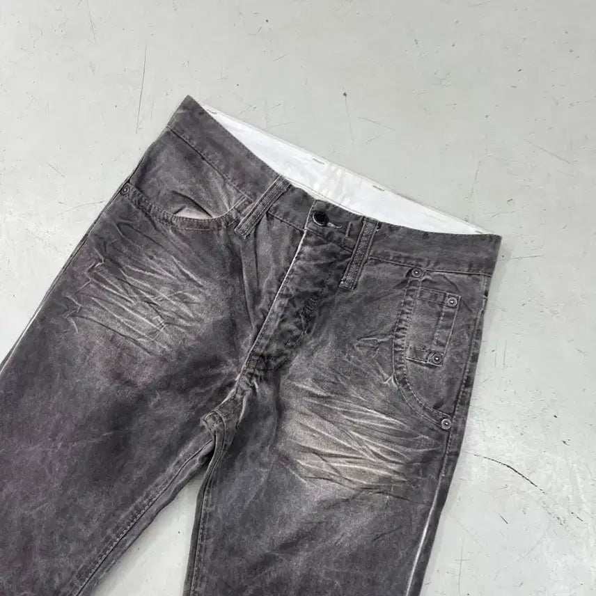 [BUNJANG] Neil Barrett Waxed Flare Jeans / 닐바렛 왁스진