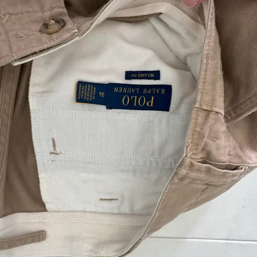 [BUNJANG] Polo Beige Cargo Shorts / 폴로 베이지색 카고 반바지  34사이즈