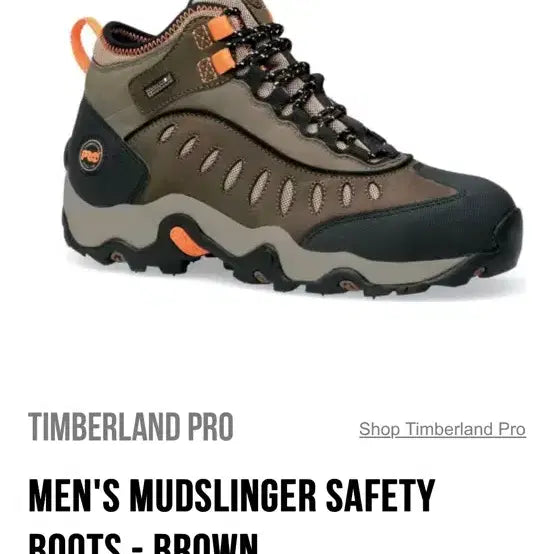 [BUNJANG] Timberland Pro MudSlinger Steel Toe Safety Boots / Timberland 팀버랜드 프로 안전화
