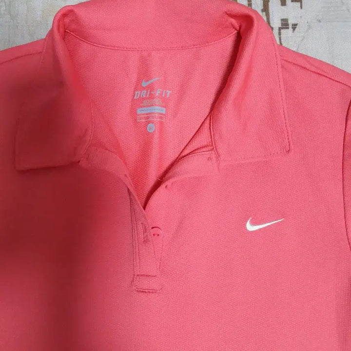 [BUNJANG] Nike Pink Short Sleeve Polo Shirt Size 85 / [상태최상] 나이키 핑크 반팔 카라 티셔츠 85