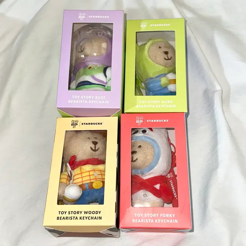 [SOLD OUT] (일괄/택포) 스타벅스 토이스토리 인형 키링 (우디,알린,버즈,포키)