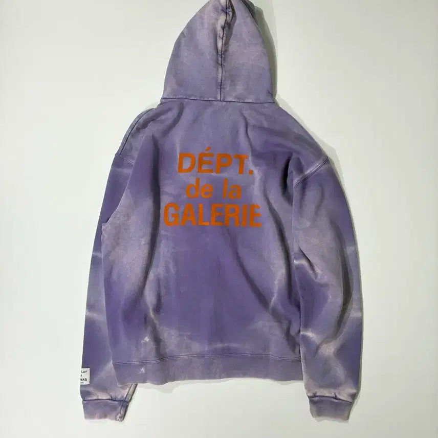 [SOLD OUT] 갤러리 디파트먼트 선페이드 프렌치 로고 후드 집업 퍼플 XL사이즈